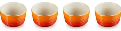 Aardewerken Schaaltje Le Creuset Oranjerood (4-delig)
