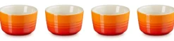 Aardewerken Schaaltje Le Creuset Oranjerood (4-delig)