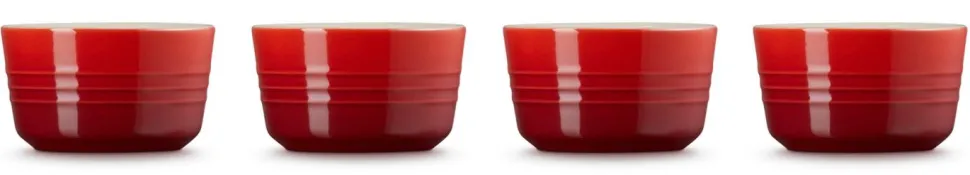 Aardewerken Schaaltje Le Creuset Kersenrood (4-delig)