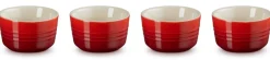 Aardewerken Schaaltje Le Creuset Kersenrood (4-delig)