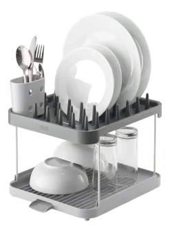 Afdruiprek Joseph Joseph Duo 2-Tier Dish Rack Grijs