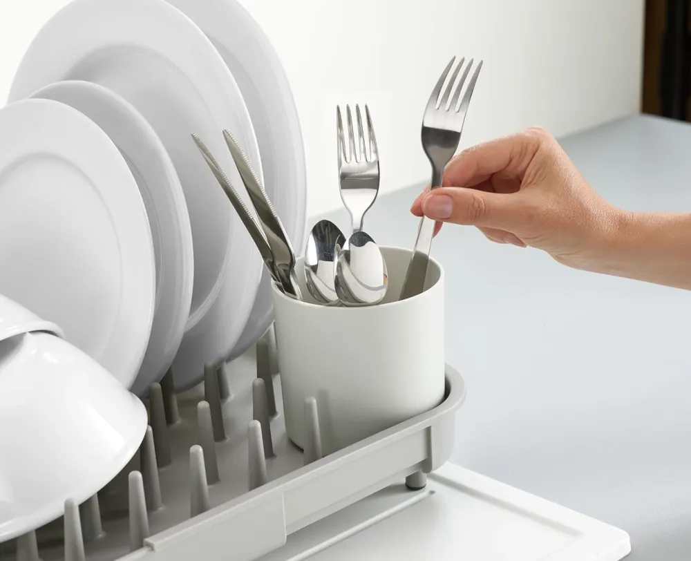 Joseph Joseph Afdruiprek Duo Expandable Dish Rack Grijs New