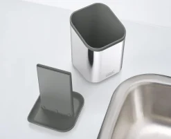 Joseph Joseph Afdruiprek Duo Steel Cutlery Drainer Zilver Clearance