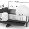 simplehuman Afdruiprek Met Stalen Frame Zilver New