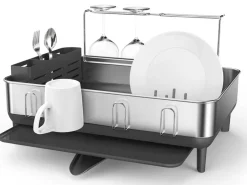 simplehuman Afdruiprek Met Stalen Frame Zilver New