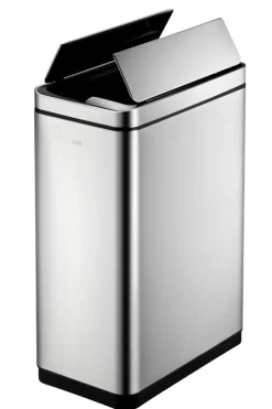 Afvalbak EKO Deluxe Phantom Sensor 45L Zilver