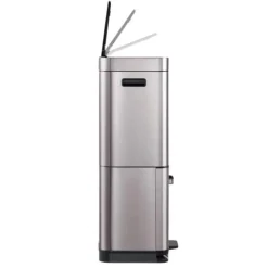 EKO Afvalbak Himalaya Sensor 35+25L Grijs Mat RVS Clearance