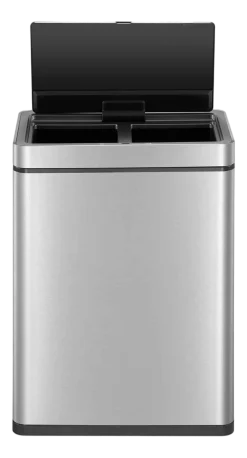Afvalbak EKO Mirage Plus Sensor 30+30L Mat RVS