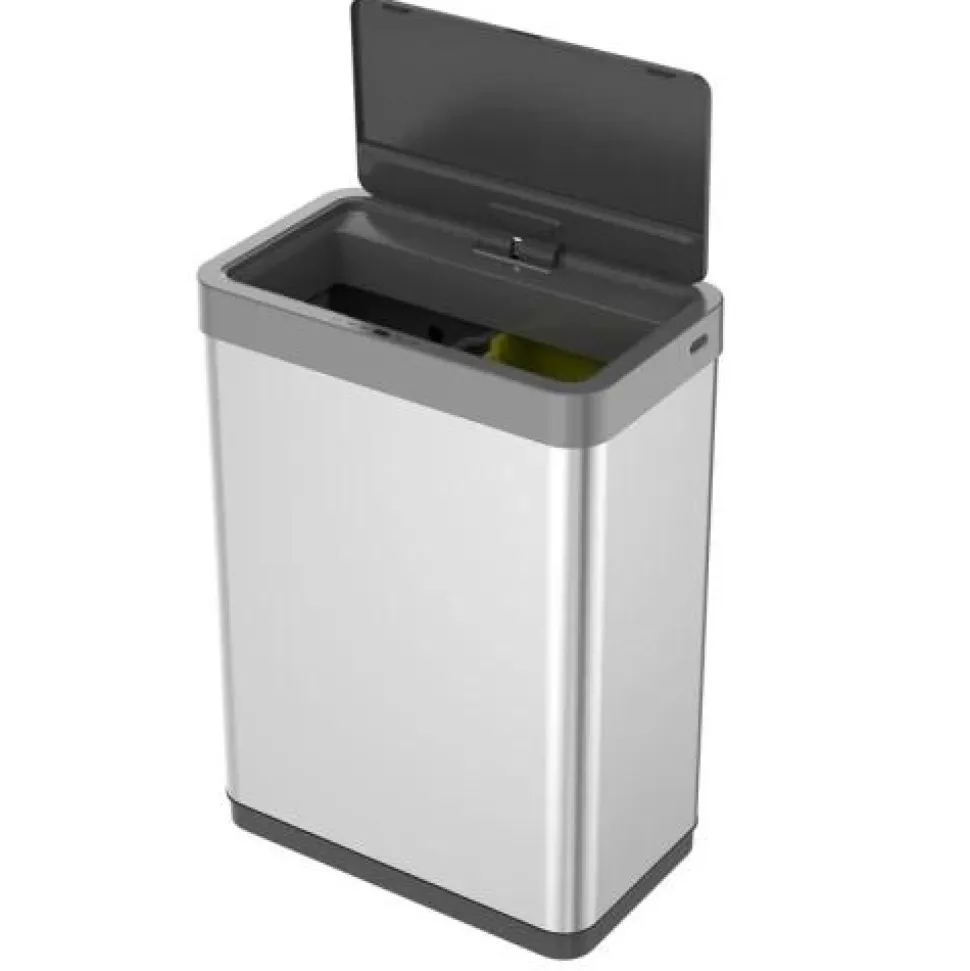 Afvalbak EKO Mirage X Recycle Sensor Bin 20+20L Mat RVS
