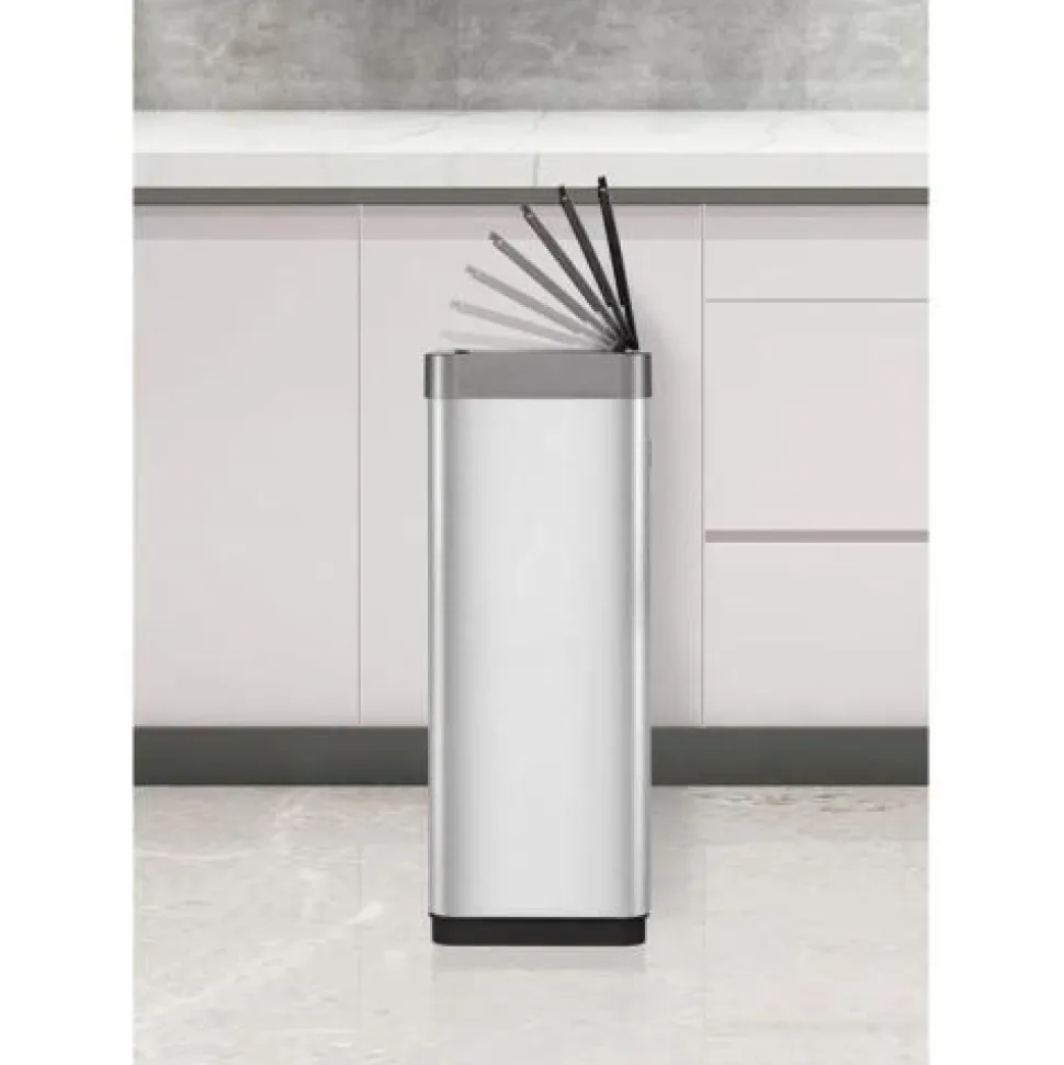 Afvalbak EKO Mirage X Recycle Sensor Bin 20+20L Mat RVS
