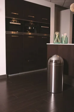 Afvalbak EKO Pushcan Mat RVS 40L