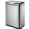 EKO Afvalbak Recycle Touch Pro 20L + 20 L Zilver Clearance