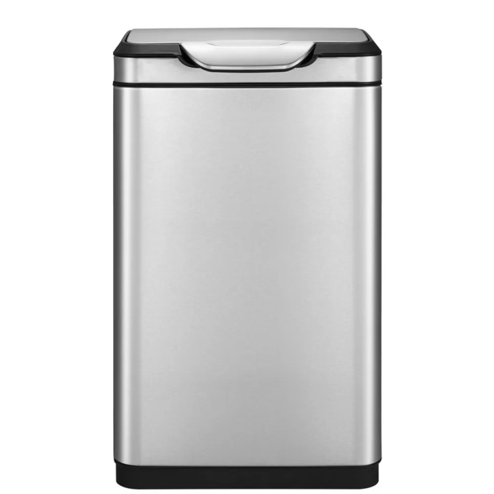 EKO Afvalbak Recycle Touch Pro 20L + 20 L Zilver Clearance