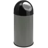 Huismerk Afvalbak Met Pushdeksel En Binnenemmer Metallic Zilver 40L Outlet