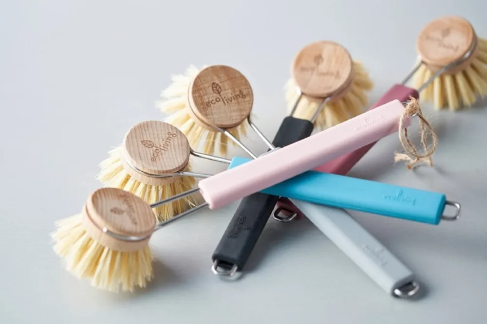 Eco Living Afwasborstel Met Vervangbare Kop Zwart Outlet