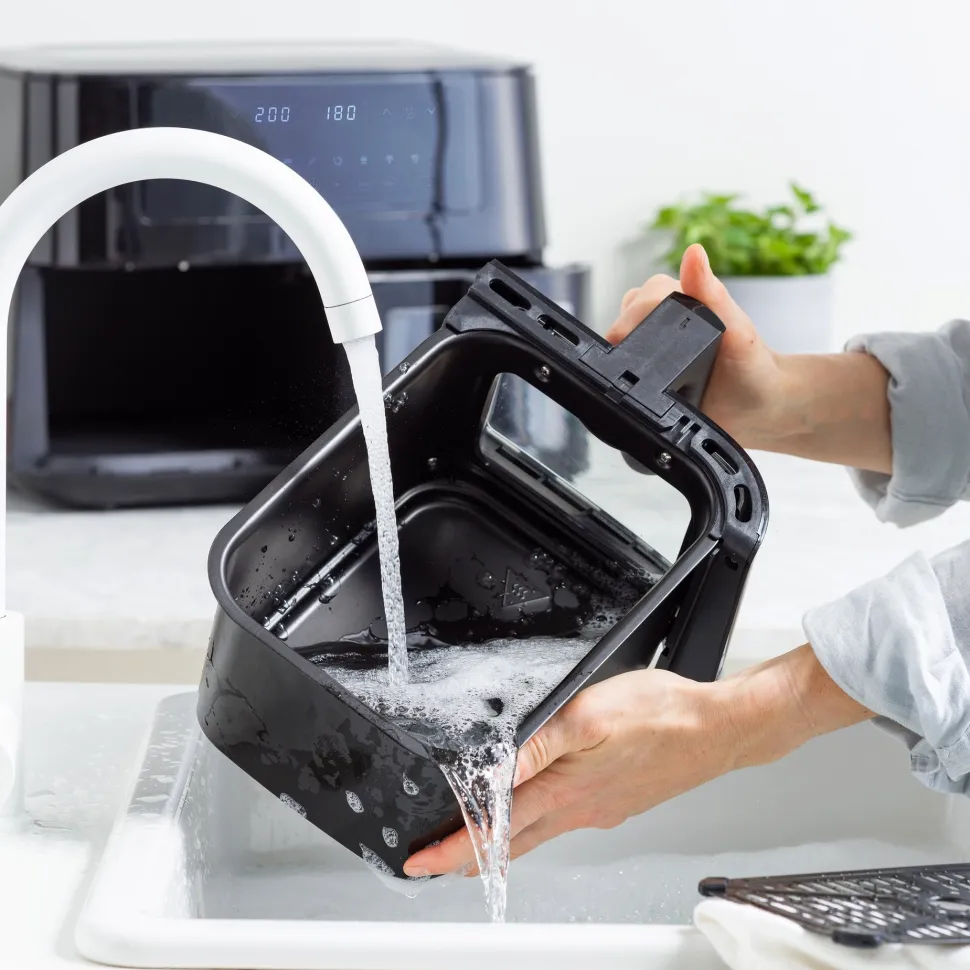 Airfryer Greenpan Bistro Dual XL 2 Basket Zwart