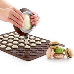 Bakplaat Lékué Bakmat 24 Macarons 40 cm Brown