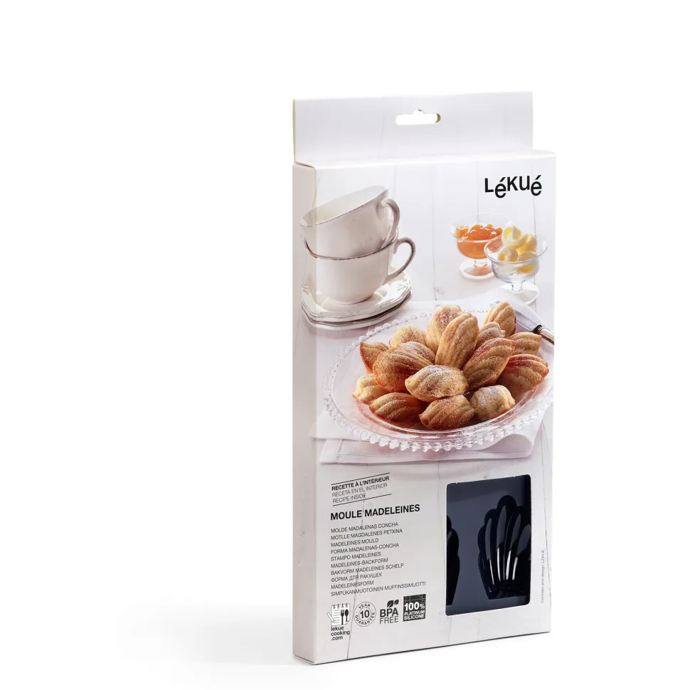 Bakvorm Lékué 9 Madeleines Siliconen Black