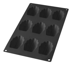 Bakvorm Lékué 9 Madeleines Siliconen Black