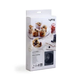 Bakvorm Lékué 6 Muffins Siliconen Black