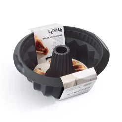 Bakvorm Lékué Savarin 22 cm Siliconen Black