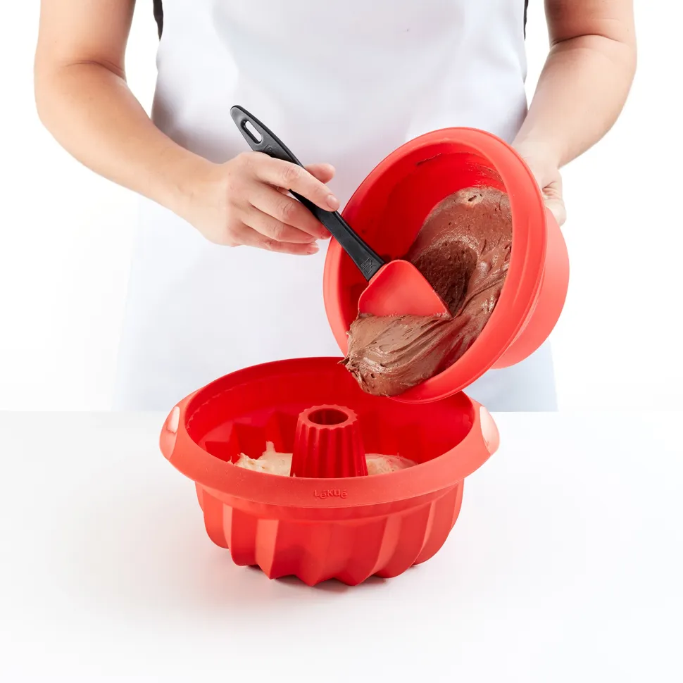 Bakvorm Lékué Savarin 22 cm Siliconen Black