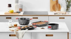 Bakvorm Lékué Springvorm Rond D 24 cm Antiaanbak Grey