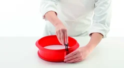 Lekue Bakvorm Lékué Springvorm Rond met Keramisch bord D Red Clearance