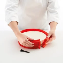 Lekue Bakvorm Lékué Springvorm Rond met Keramisch bord D Red Clearance