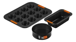 Le Creuset Bakvormset Cakevorm, Springvorm en Muffinvorm (3-delig) Hot