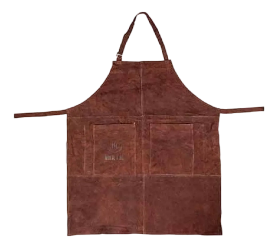 Barbecueschort White Fire Leder