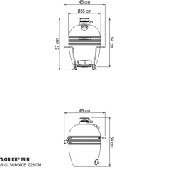 Barbecue Yakiniku Kamado 11" Mini