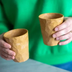 Beker Koziol Bio-Circulair Club S 2.0 Nature Wood 250 ml (4-Delig)