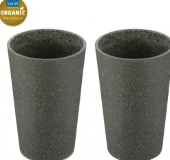 Koziol Beker Bio-Circulair Connect Nature Ash Grey 350 ml (2-Delig) Outlet