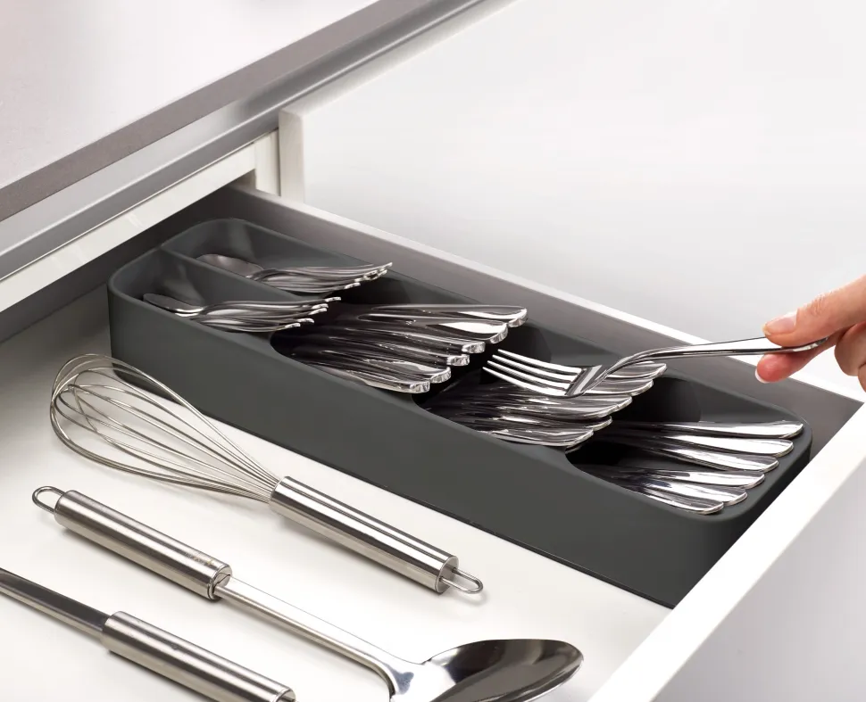 Bestekorganizer Joseph Joseph Duo In-drawer Cutlery Tray Grijs