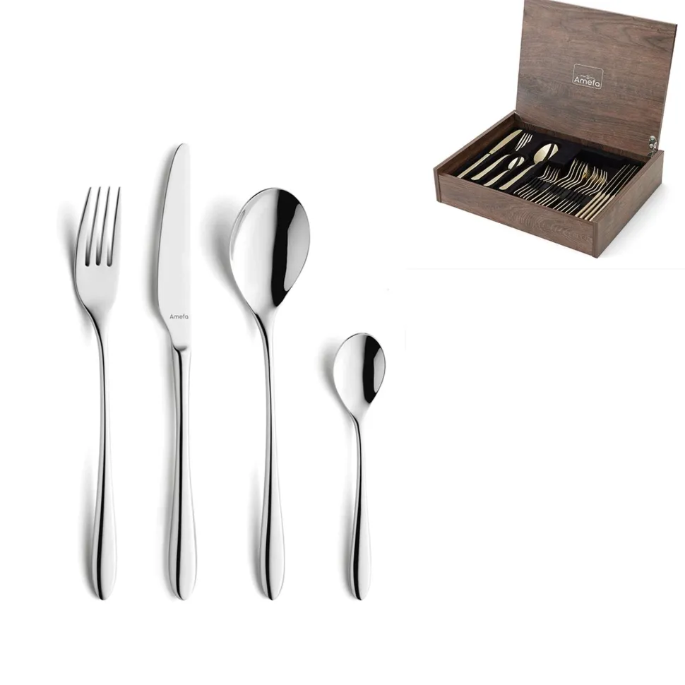 Bestekset Amefa Cuba Zilver (24-delig)