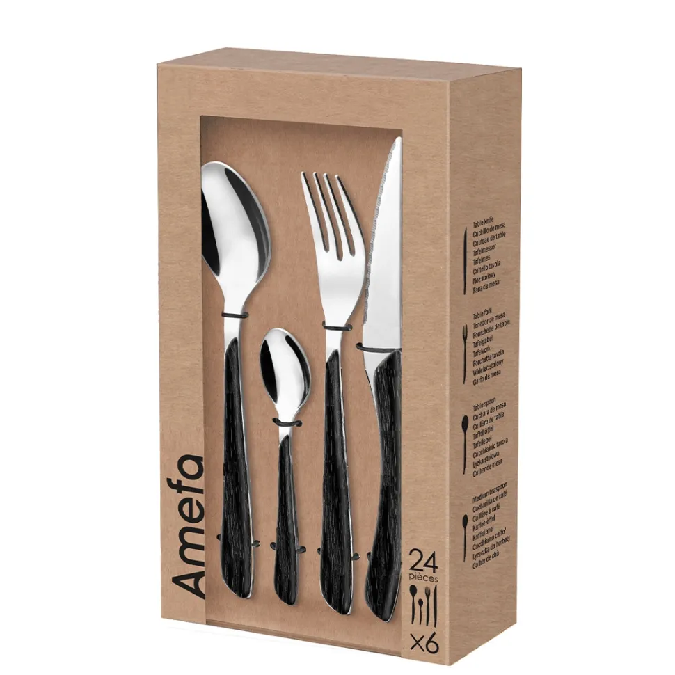 Bestekset Amefa Eclat Black (16-delig)