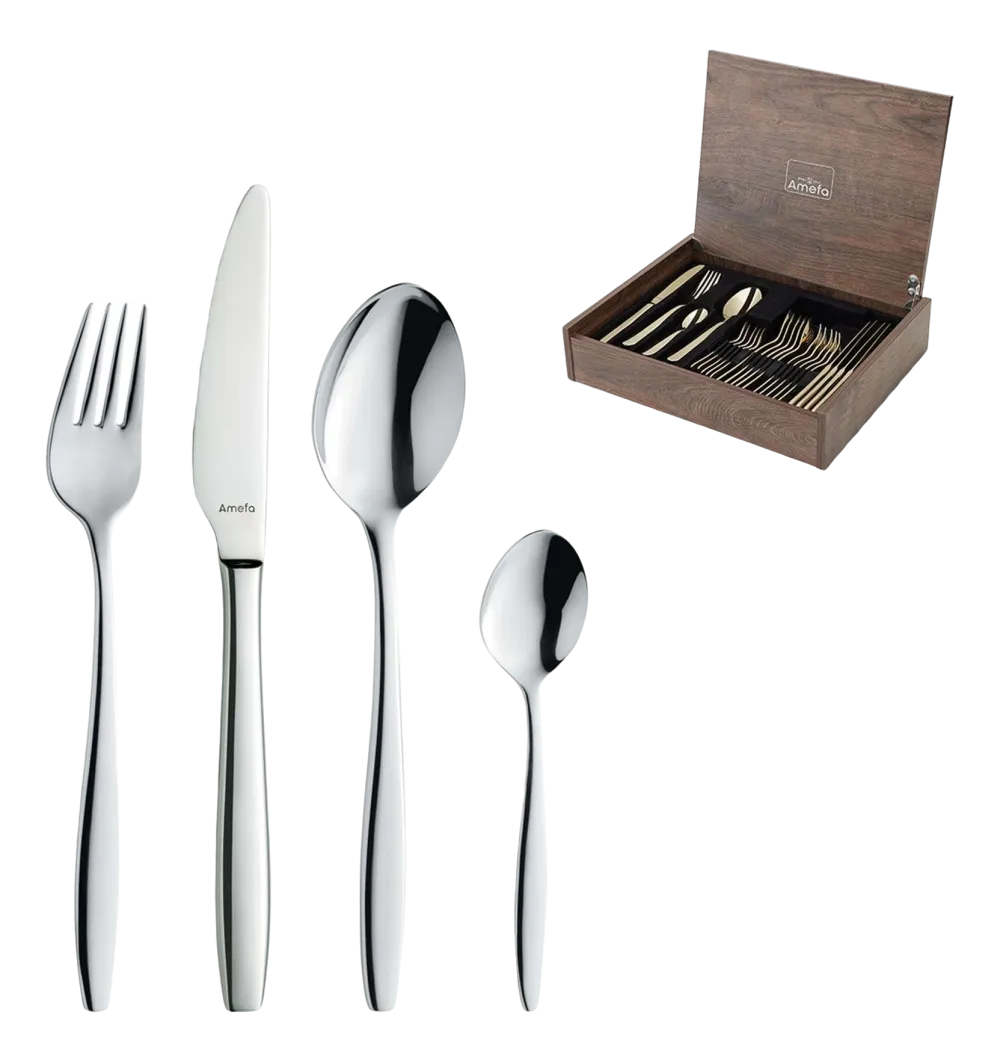 Amefa Bestekset Florence Zilver Hoogglans Cadeauverpakking (24-delig) Hot