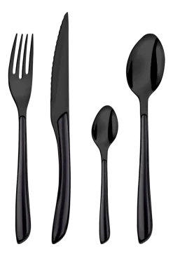 Amefa Bestekset Lumino Black / Black Handle (16-delig) Hot