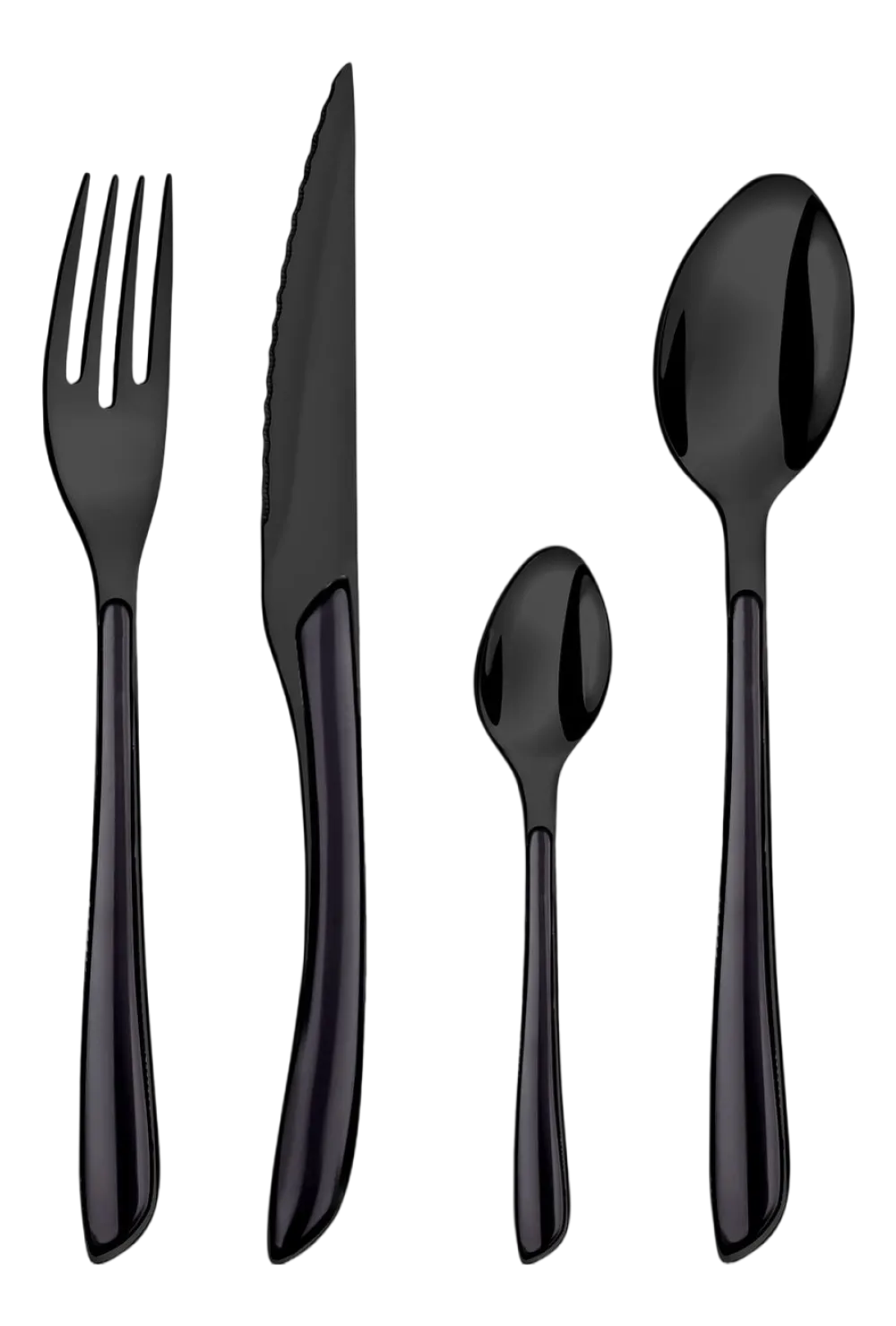 Amefa Bestekset Lumino Black / Black Handle (16-delig) Hot