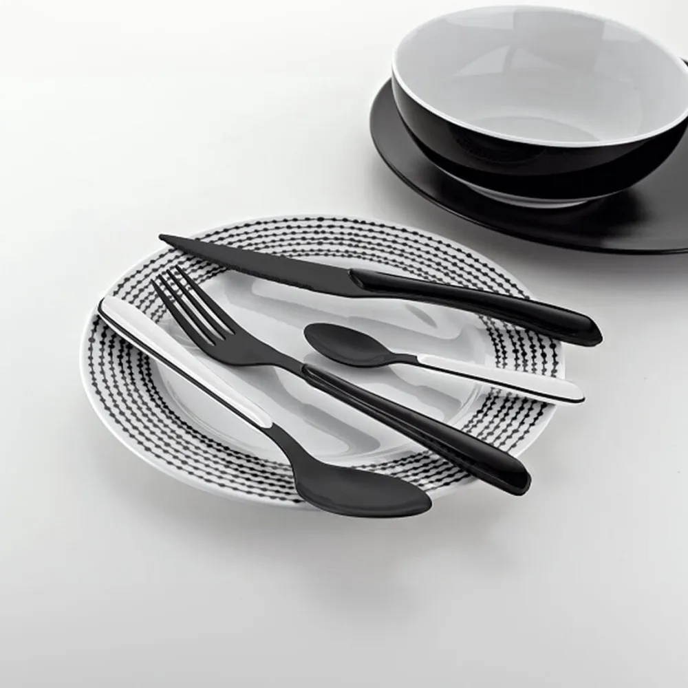 Amefa Bestekset Lumino Black / Black Handle (16-delig) Hot