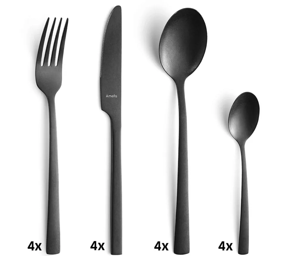Amefa Bestekset Manille Black (16-delig) Discount