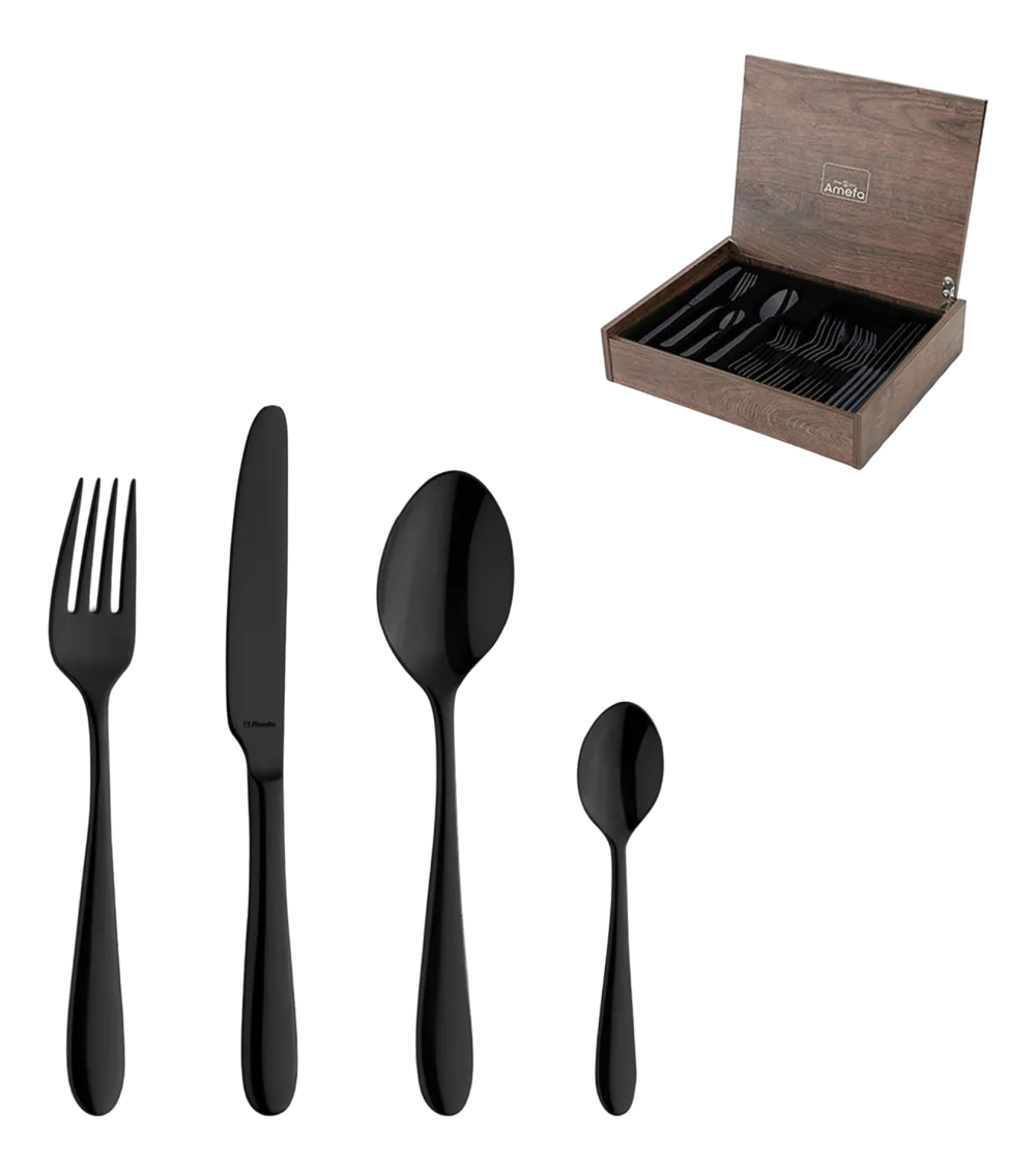 Amefa Bestekset Oxford Zwart (24-delig) Online