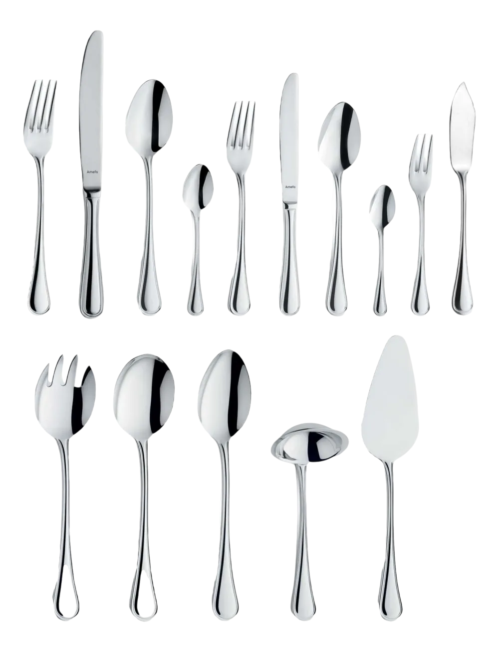 Amefa Bestekset Rossini Zilverkleurig (66-Delig) Clearance