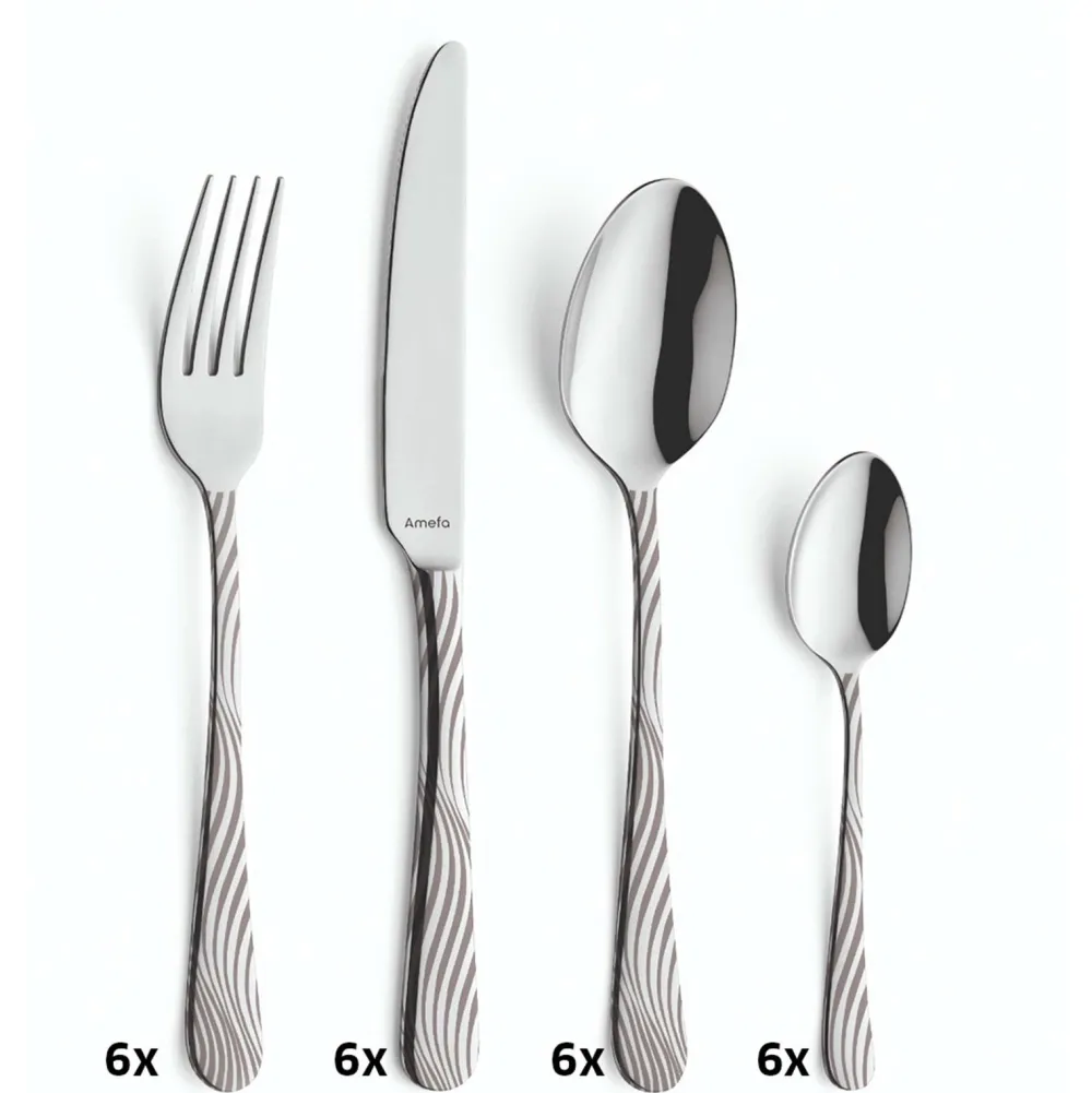 Amefa Bestekset Tide Zilver (24-delig) Clearance