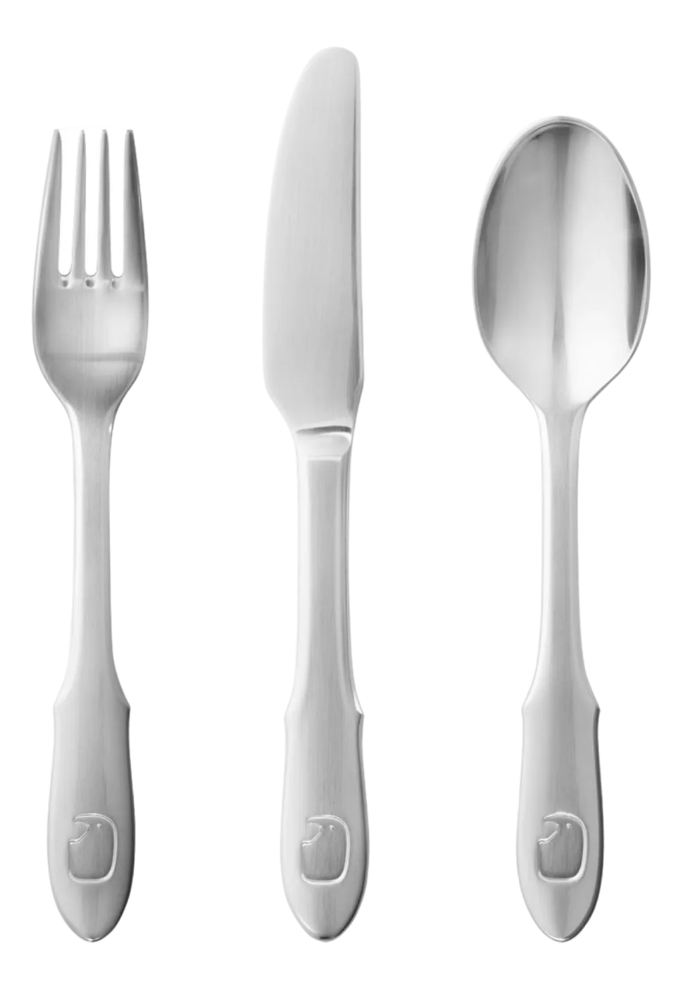 Bestekset Georg Jensen Kids Elephant RVS Glanzend (3-delig)