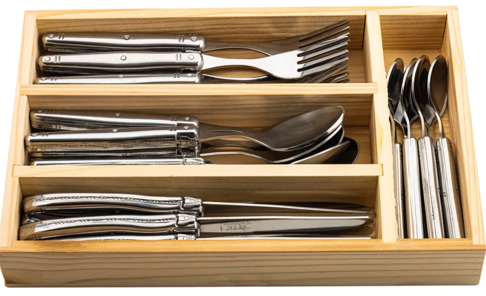 Bestekset Laguiole Style de Vie Premium Line RVS (24-Delig)
