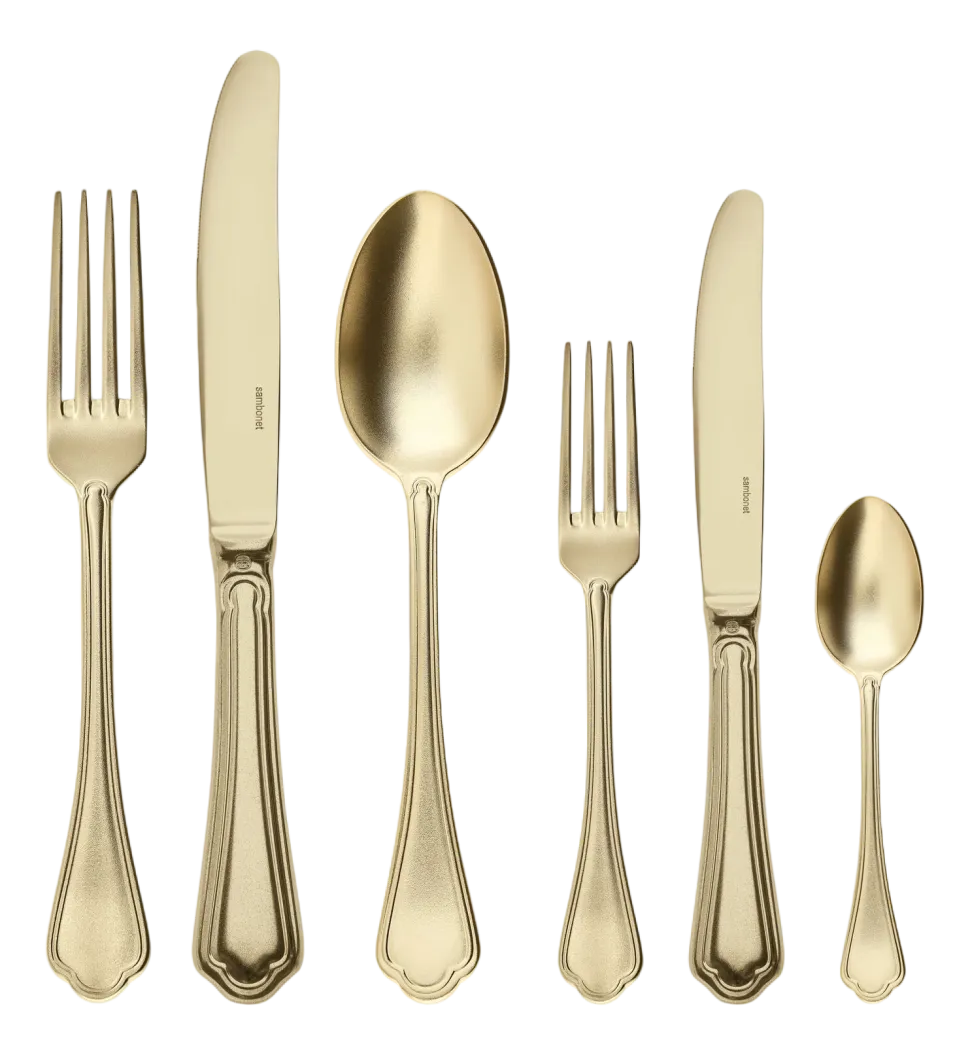 Bestekset Sambonet Filet Toiras White Gold (72-Delig)