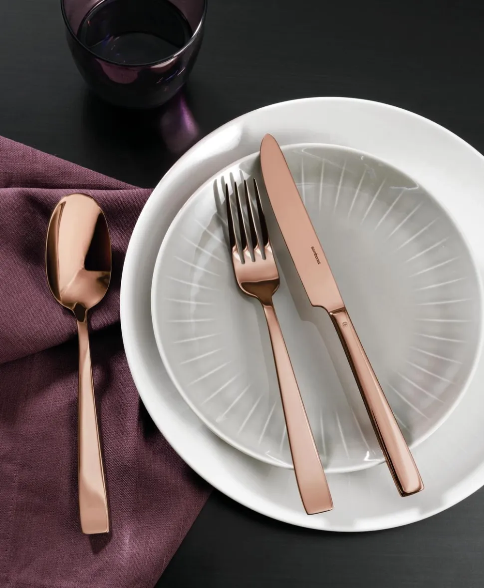 Bestekset Sambonet Flat PVD Copper (24-Delig)
