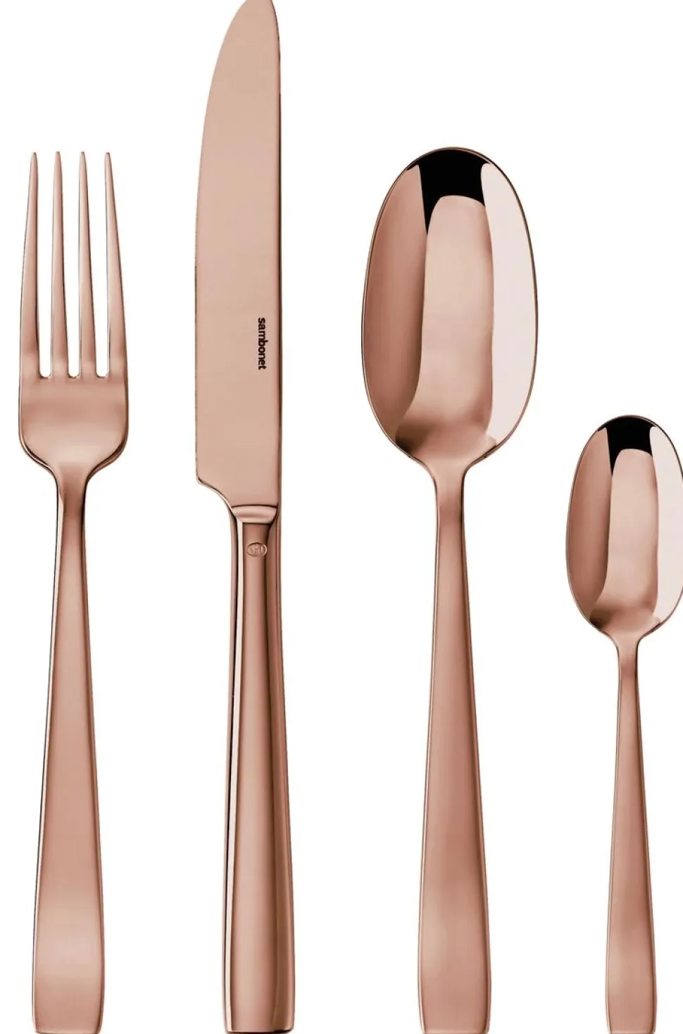 Bestekset Sambonet Flat PVD Copper (24-Delig)